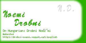 noemi drobni business card